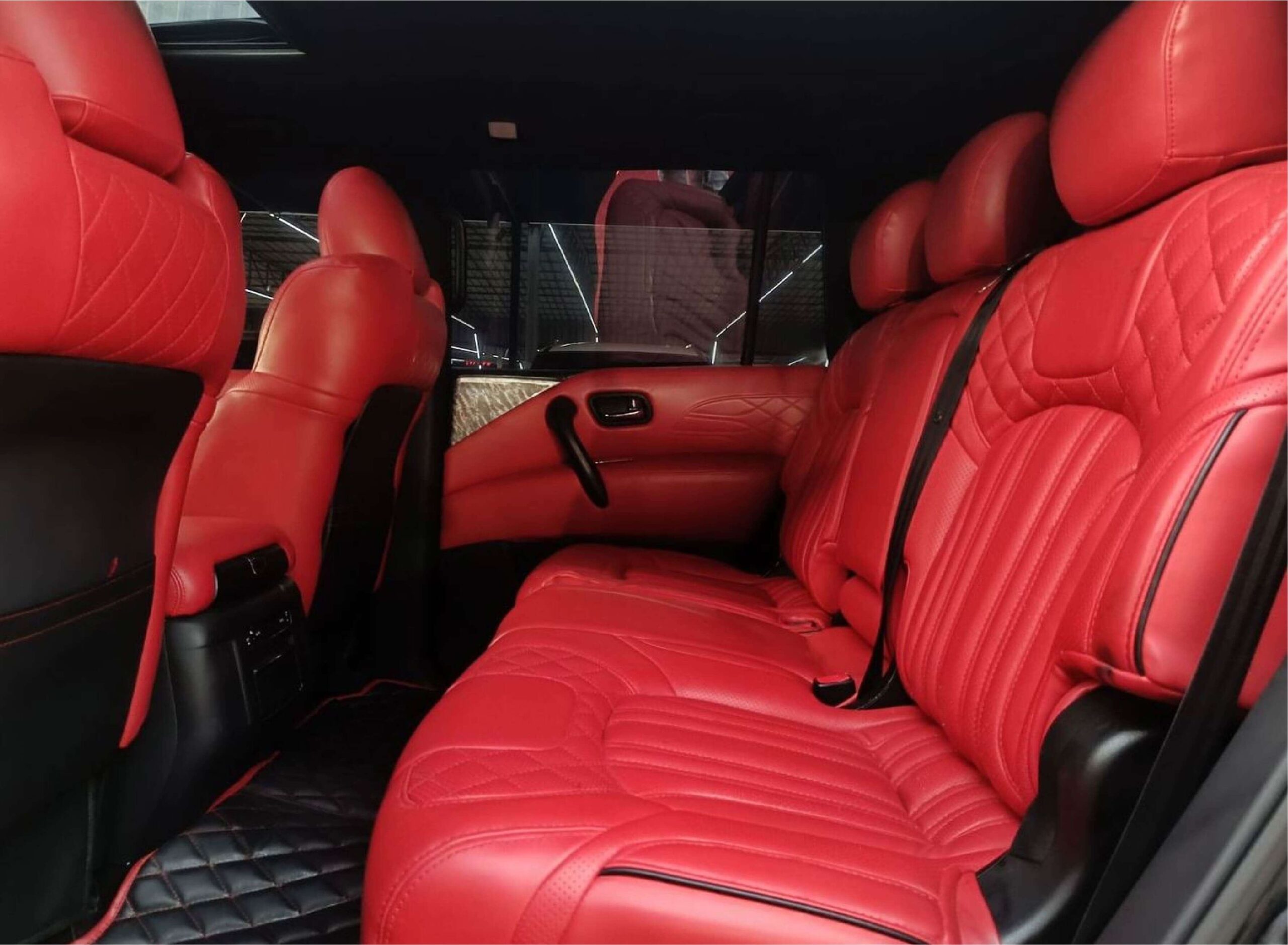 Nissan Patrol seat upholstery, car seat upholstery, seat upholstery, custom upholstery, seat covers